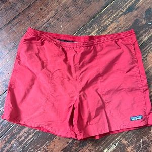 Red Patagonia Baggies Swim trunks